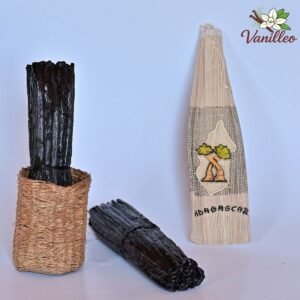Gousse de vanille de Madagascar mesurant entre 16 et 18 cm
